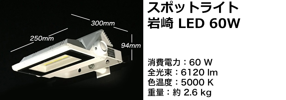スポットライト岩崎60W